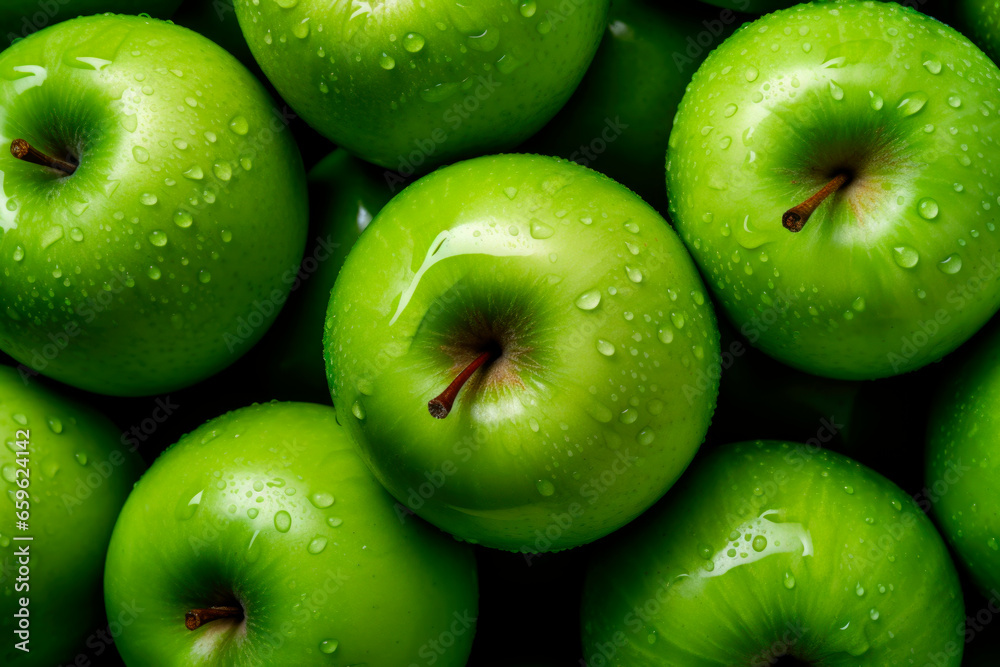 green apples close up background green apples close up background