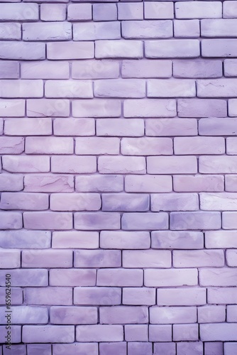 Purple brick wall background.