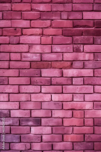 Pink brick wall background.