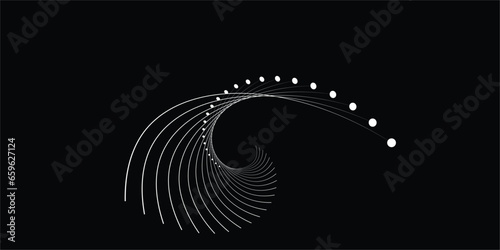 Radial lines abstract geometric element. Spokes, radiating stripes.vector illustration photo