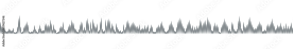 seamless sound waveform pattern for radio podcasts, music player, video editor, voise message in social media chats, voice assistant, recorder. vector illustration