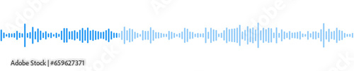 seamless sound waveform pattern for radio podcasts, music player, video editor, voise message in social media chats, voice assistant, recorder. vector illustration