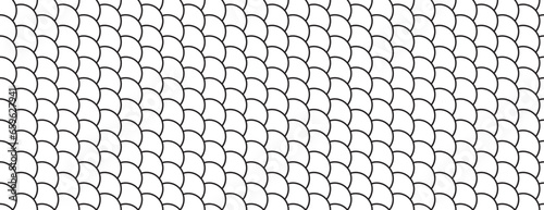 Obraz na płótnie fish scale seamless pattern. skin texture background of fish, dragon, reptile, snake. w salonie