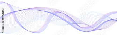 Undulate wave swirl swoosh. Dynamic soundwave, dynamic twisted line. Purple and blue soft nacre lavender color flow, air wind veil. Transparent isolated abstract curve. Vector illustration