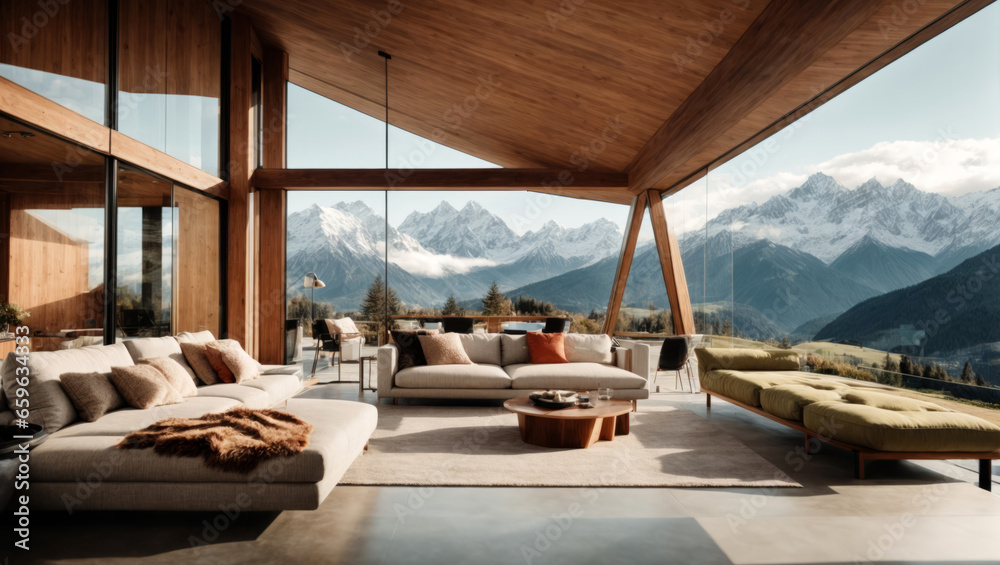 Fototapeta premium Luxusvilla, gen ai