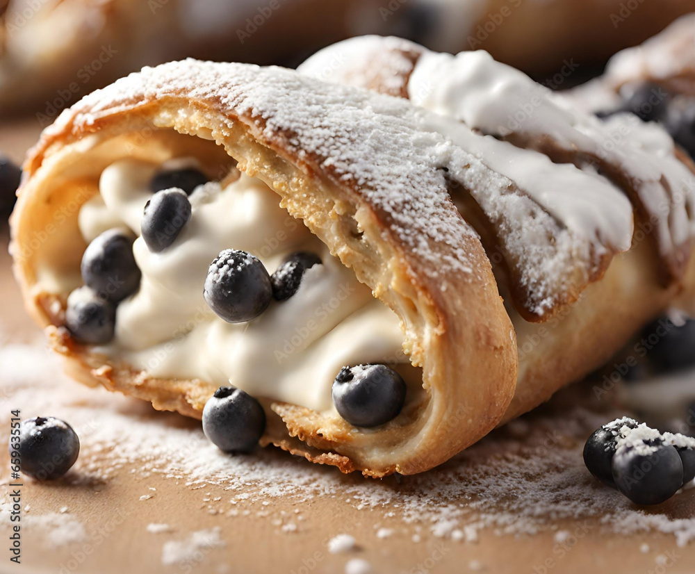Cannoli Filled With Creamy Ricotta