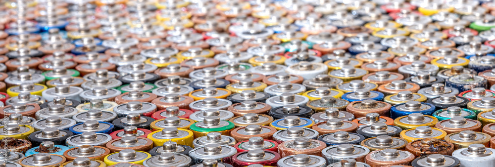 Used batteries from different manufacturers Used batteries from different manufacturers