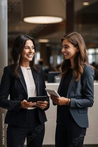 Female consultant with fina...