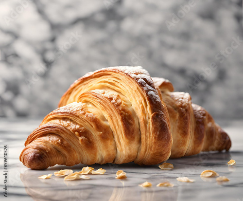 Freshly Baked Croissant With Flakes