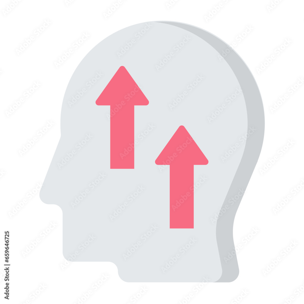 Optimistic Mood Flat Icon Optimistic Mood Flat Icon