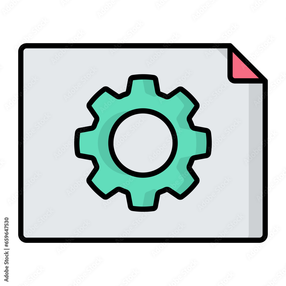 Development Colored Outline Icon