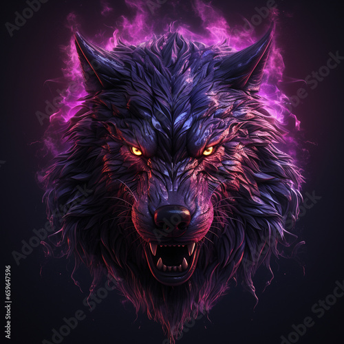 wolf in the dark