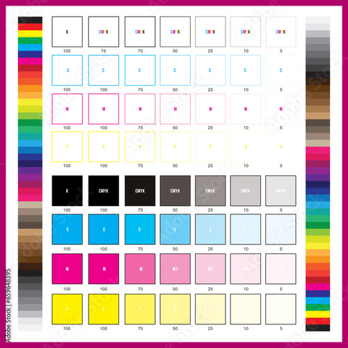 Digital, Offset, inkjet, laser, Sublimation, Color Calibration , Registration, Print test, Quality test