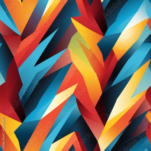 Wallpaper Mural colorful seamless pattern  Torontodigital.ca