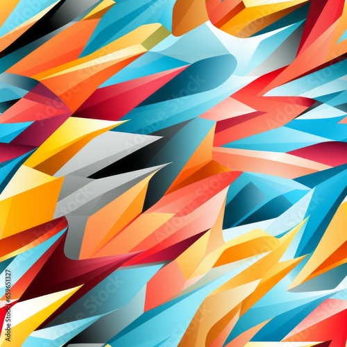Wallpaper Mural colorful geometric seamless pattern Torontodigital.ca