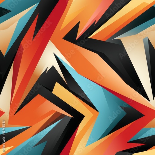 Wallpaper Mural colorful geometric texture seamless  Torontodigital.ca