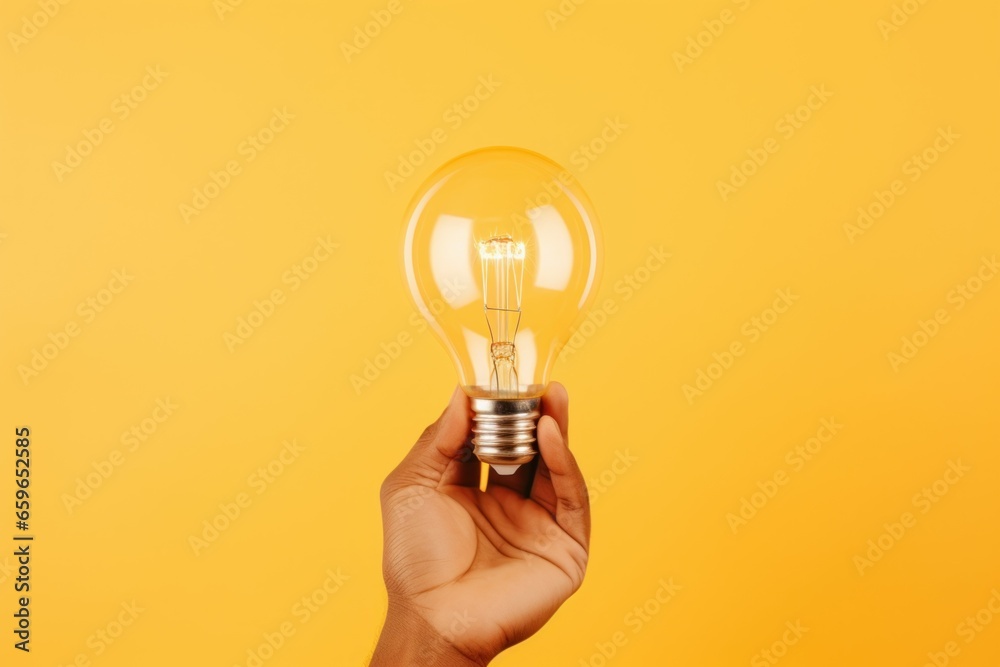 Enlightened Hands catching light bulb. Human bright creation. Generate ai Enlightened Hands catching light bulb. Human bright creation. Generate ai