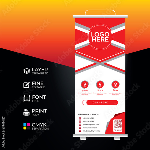 Eye catching, effective roll up banner