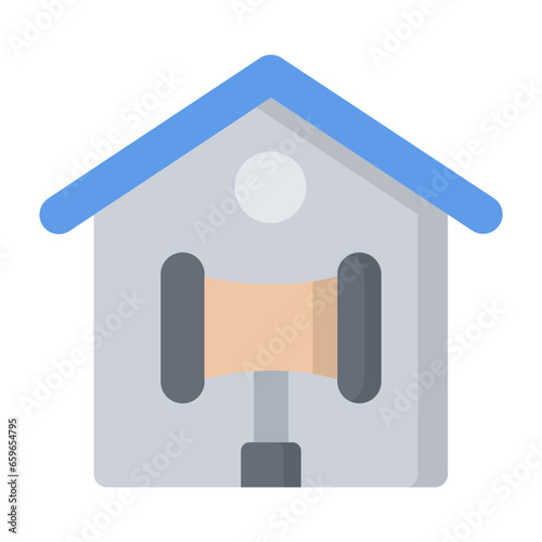 Real Estate Law Flat Icon