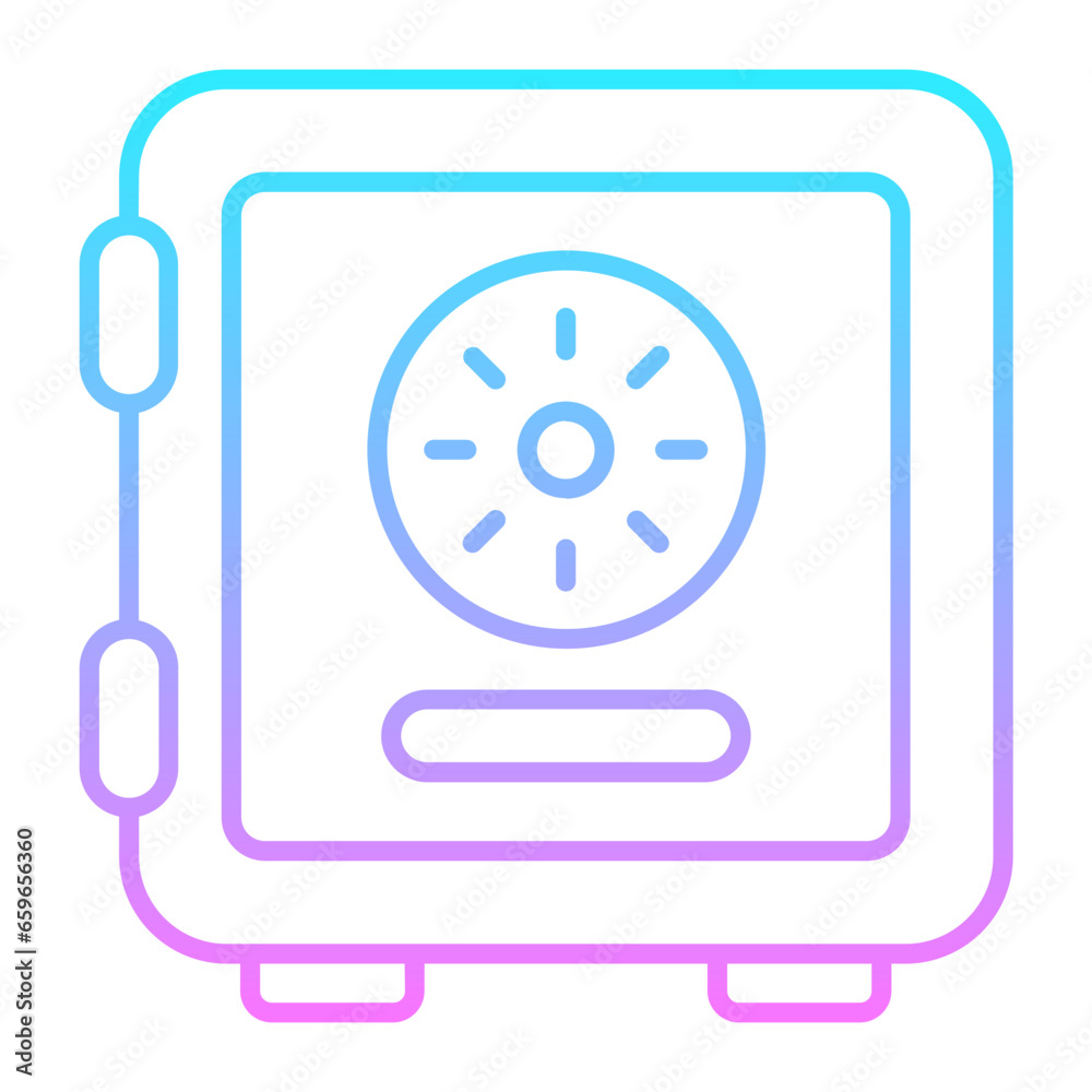 Secure Lock Gradient Icon Secure Lock Gradient Icon