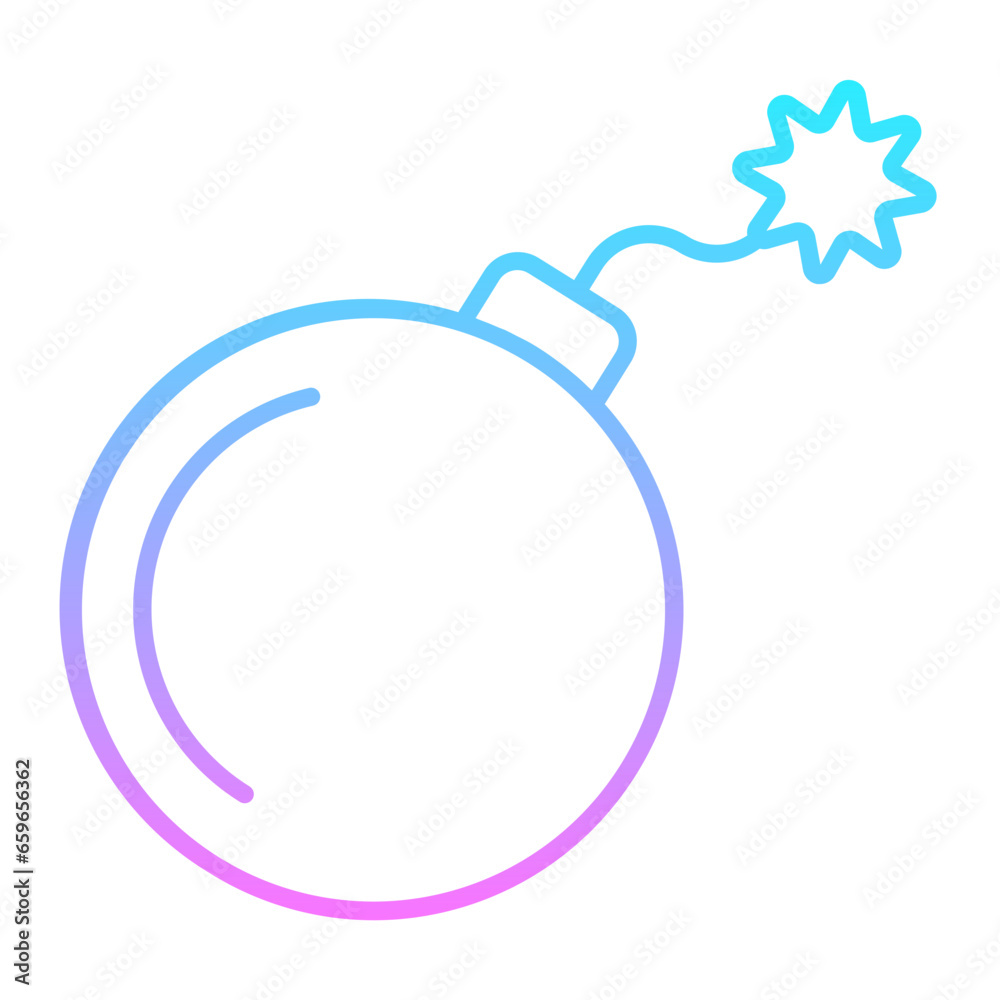 Terrorism Gradient Icon Terrorism Gradient Icon