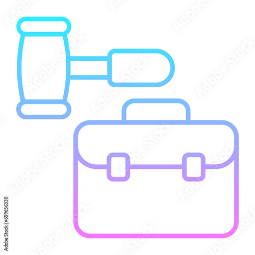 Company Law Gradient Icon