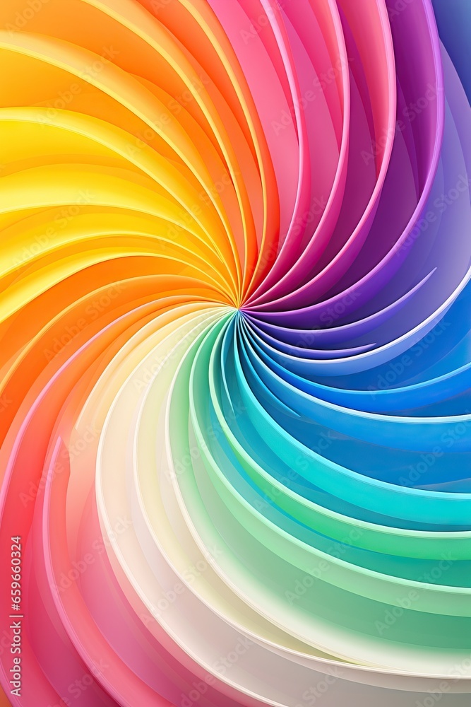 Obraz premium rainbow spiral abstract background