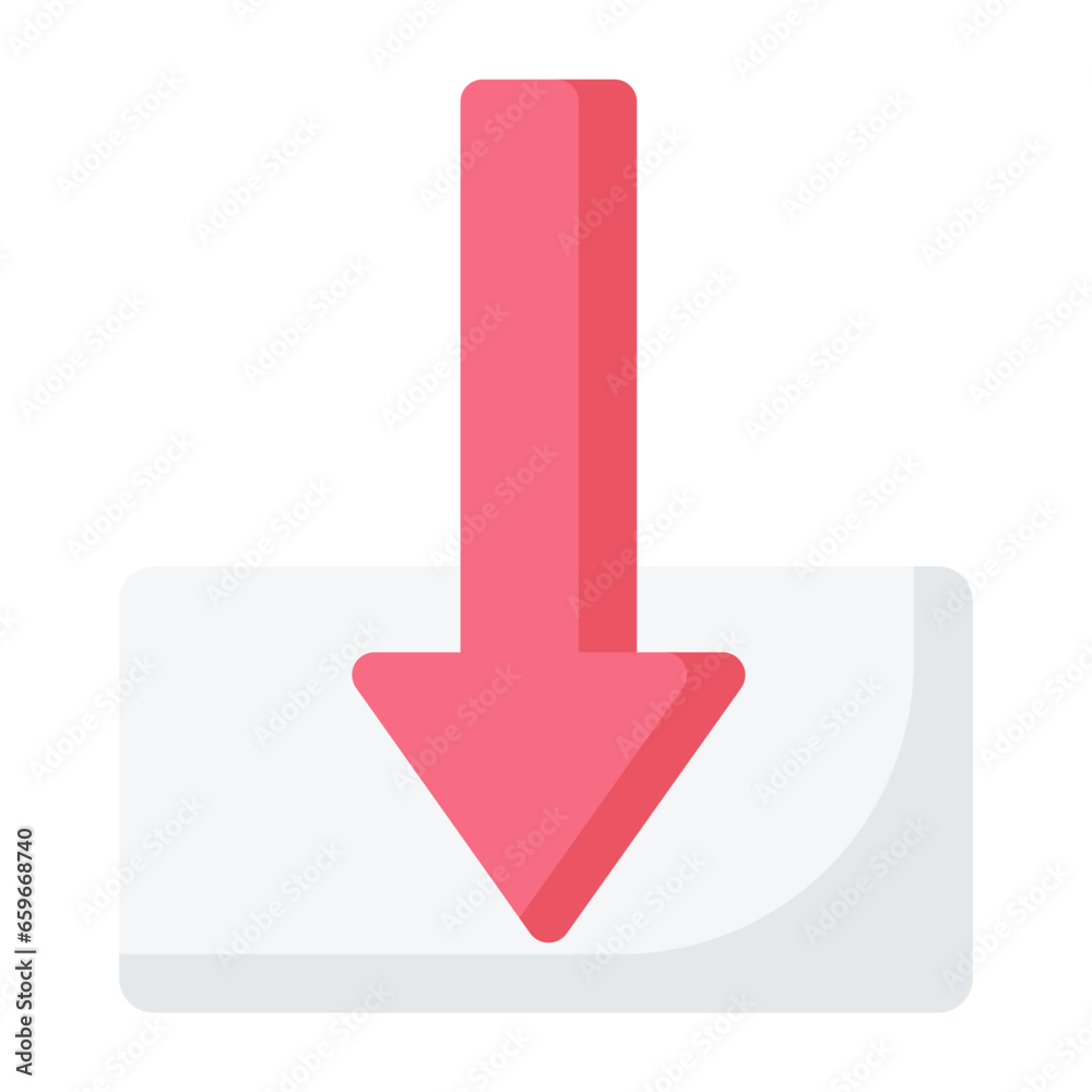 Downloading Flat Icon Downloading Flat Icon