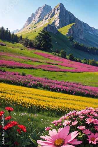 kwiaty w górach