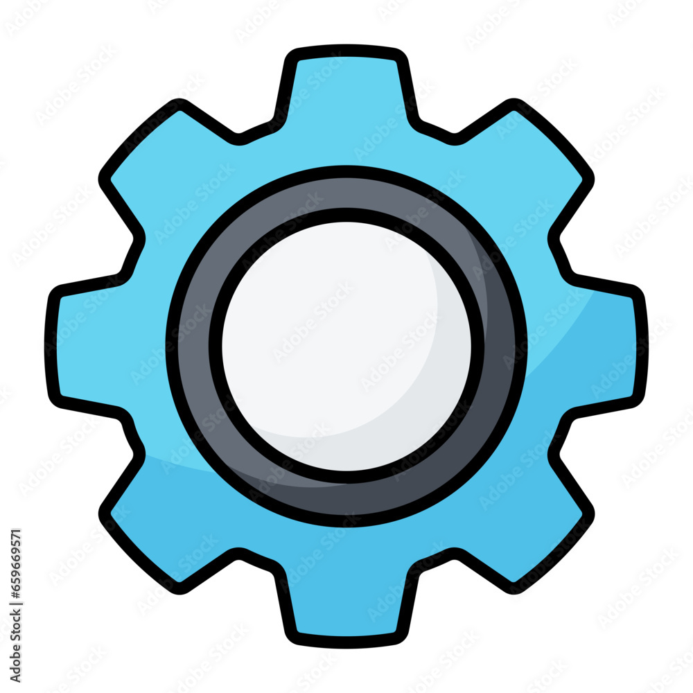 Test Tube Colored Outline Icon Test Tube Colored Outline Icon