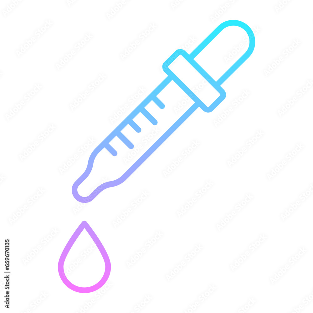 Chemical Test Gradient Icon Chemical Test Gradient Icon