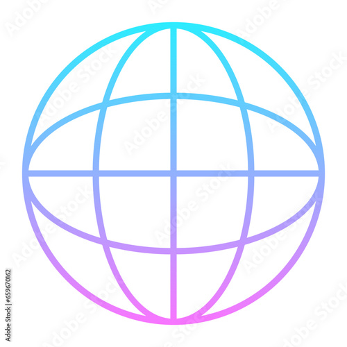 Globe Gradient Icon