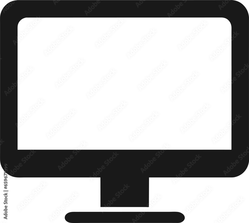 Trendy realistic thin frame monitor mock up with blank white screen isolated. Trendy realistic thin frame monitor mock up with blank white screen isolated.