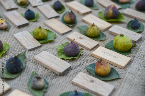 anciant fruit on a table photo