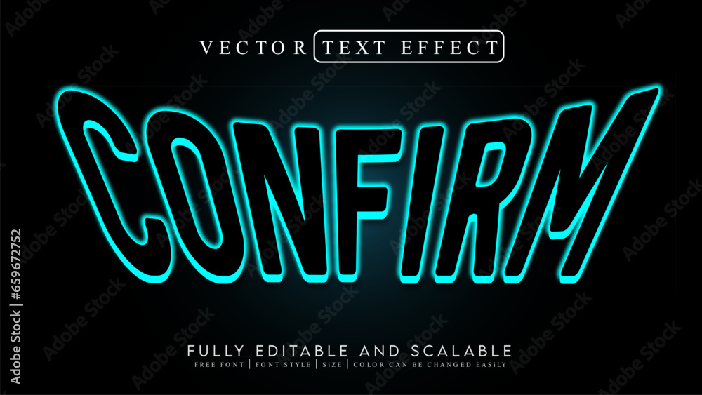 3D Text Effect _Fully Editable and Scalable Vector (Confirm) 3D Text Effect _Fully Editable and Scalable Vector (Confirm)