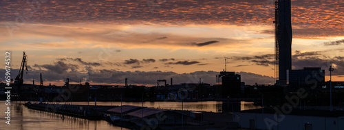 sunset over the river göteborg swe 