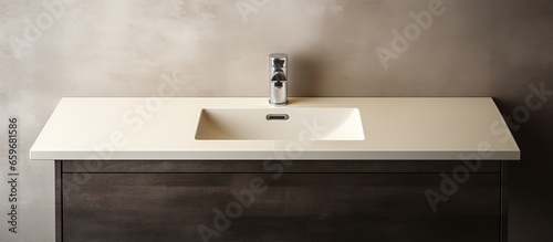 Top view of bathroom sink