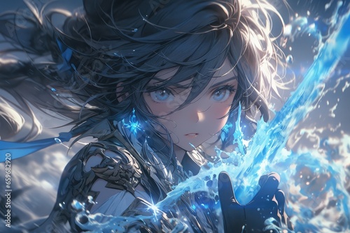 Anime Character, Water Powers photo