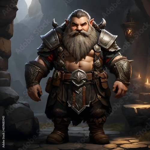 A Fantasy Illustration Of The Old Man Fantasy Warrior AI Generative