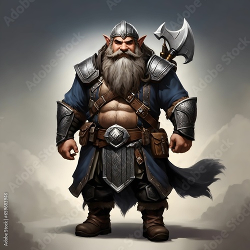 A Fantasy Illustration Of The Old Man Fantasy Warrior AI Generative