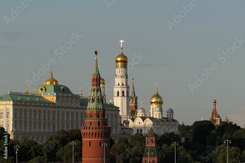 View of the Moscow Kremlin and Saint Basil's Cathedral, Russia