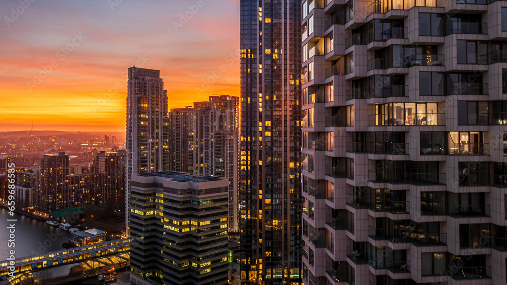 Obraz premium city at night