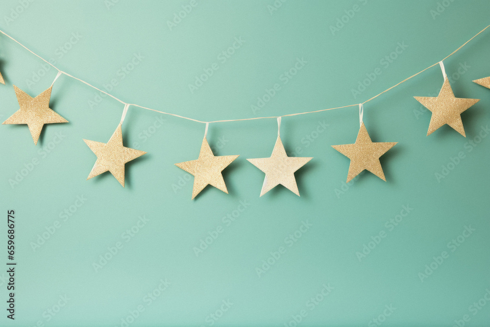 Fototapeta premium Christmas xmas decoration festive holiday background, happy new year.