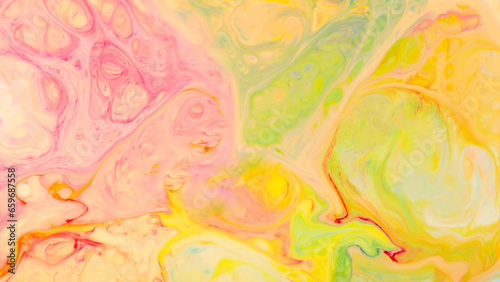 Abstract Fluid Art Texture  Multicolored Waves and Blurred Motion  Creative Design
