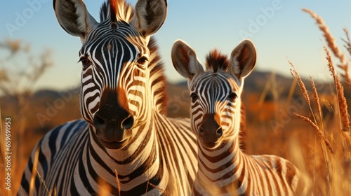 A zebra pair grooming each other coats photo.UHD wallpaper © Ghulam
