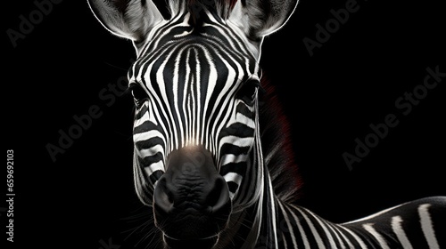 A zebra with its distinctive black and white.UHD wallpaper