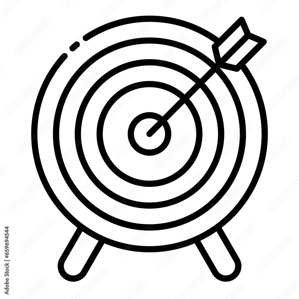 Archery Target outline icon Archery Target outline icon