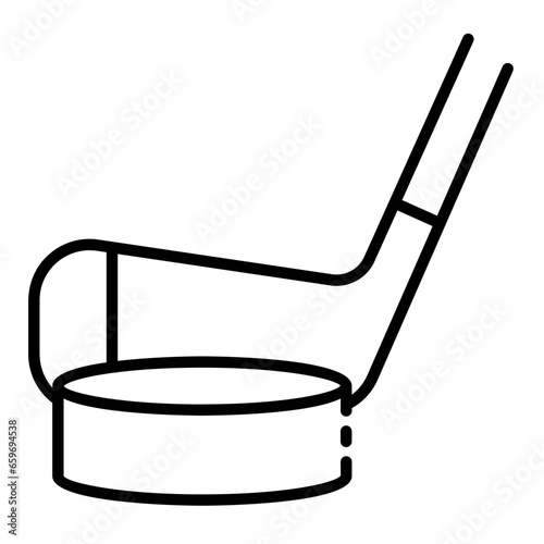 Hockey outline icon