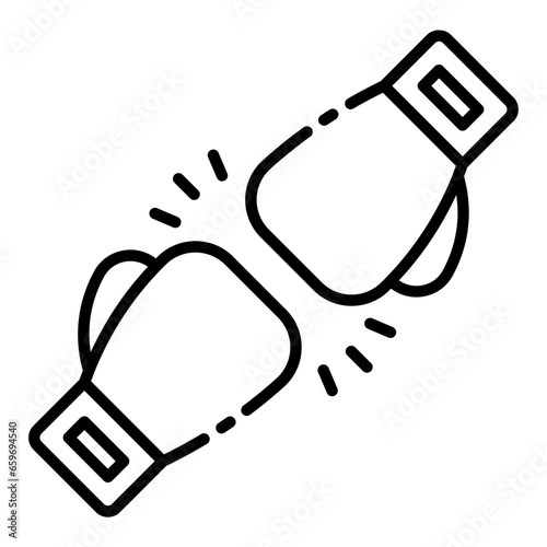 Boxing Gloves outline icon