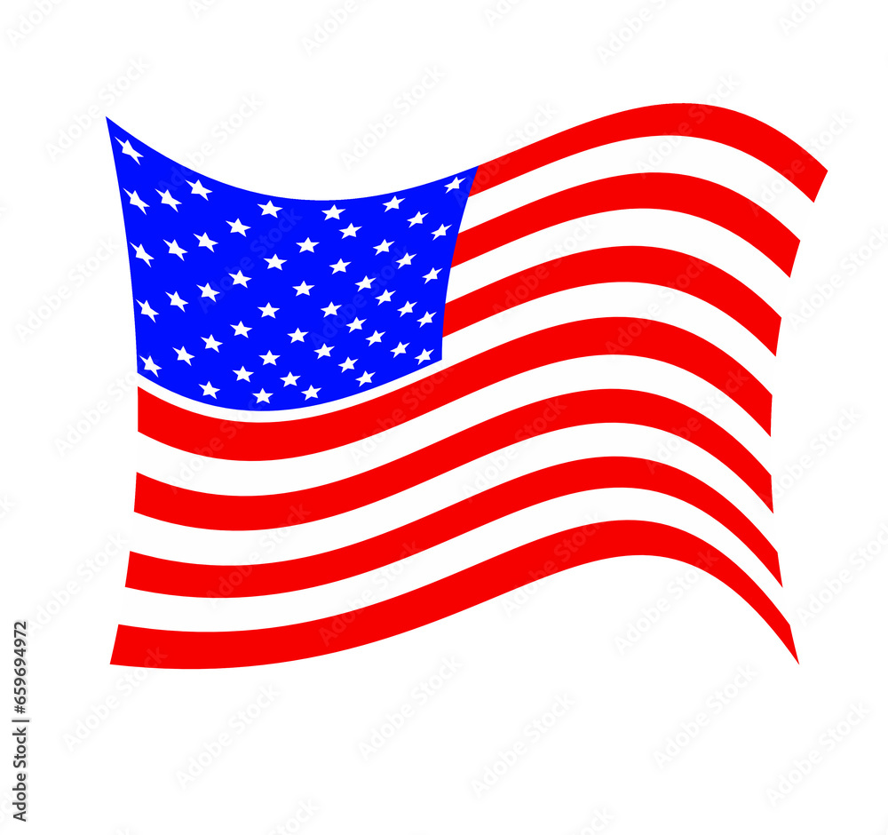 Fototapeta premium USA country flag illustration
